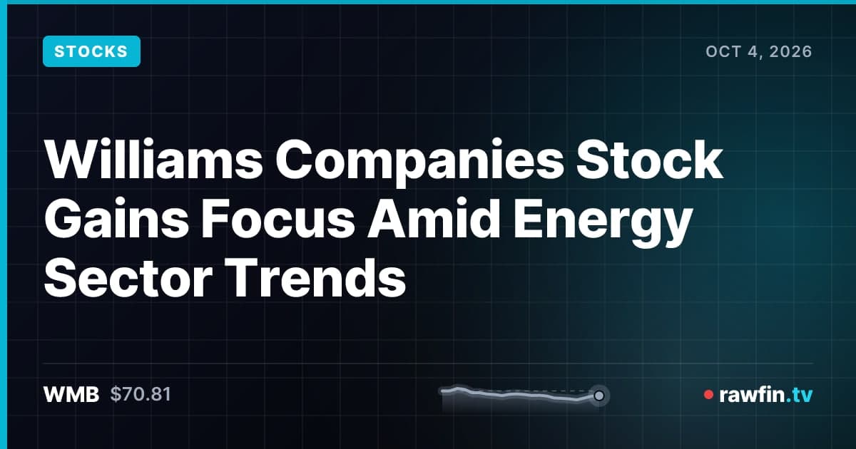 Williams Companies Stock Gains Focus Amid Energy Sector Trends