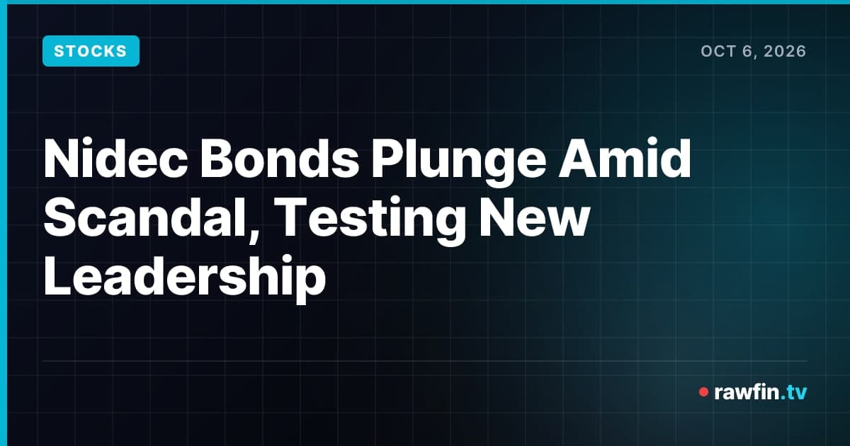 Nidec Bonds Plunge Amid Scandal, Testing New Leadership