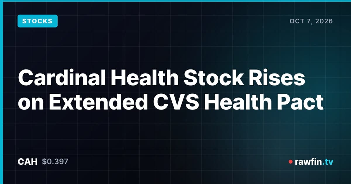 Cardinal Health Stock Rises on Extended CVS Health Pact