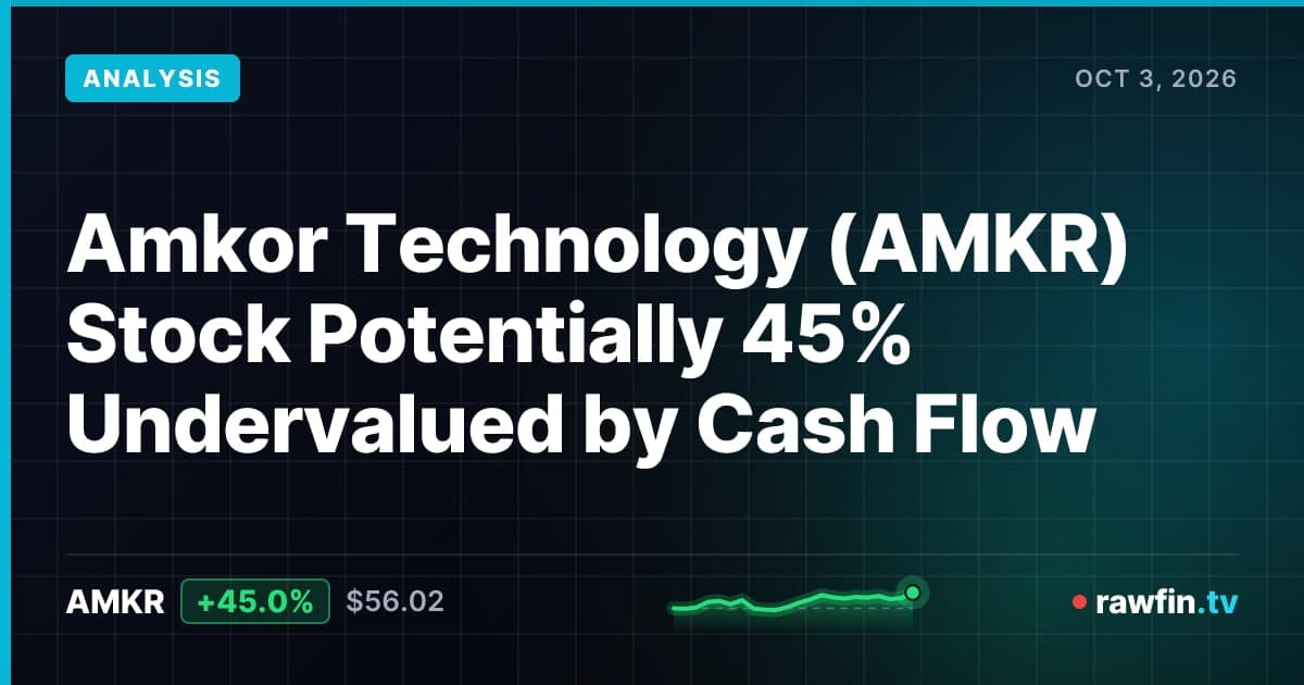 Amkor Technology (AMKR) Stock Potentially 45% Undervalued by Cash Flow