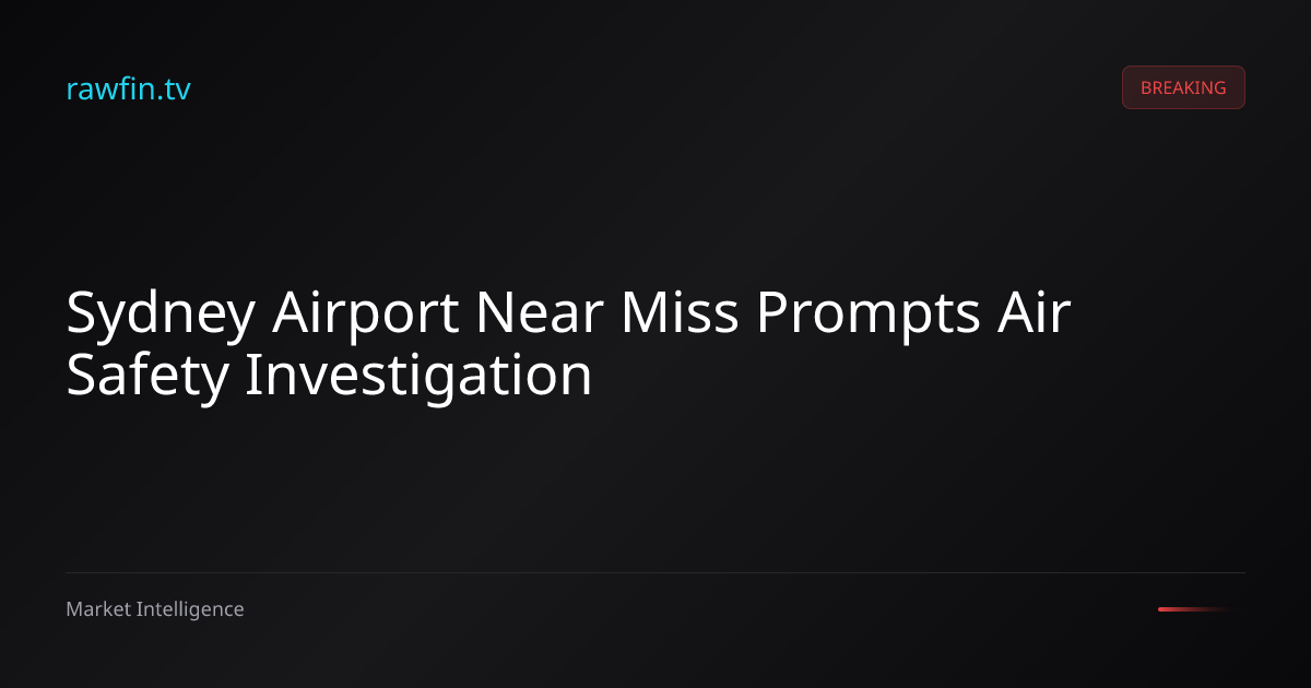 Sydney Airport Near Miss Prompts Air Safety Investigation
