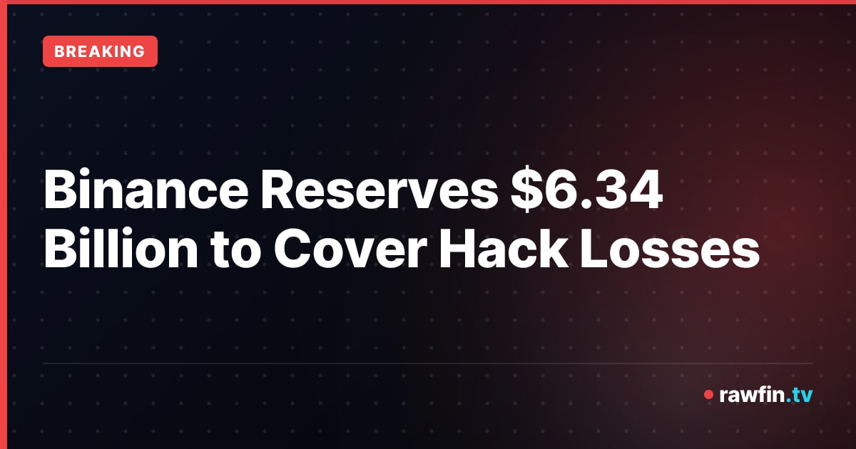 Binance Reserves $6.34 Billion to Cover Hack Losses