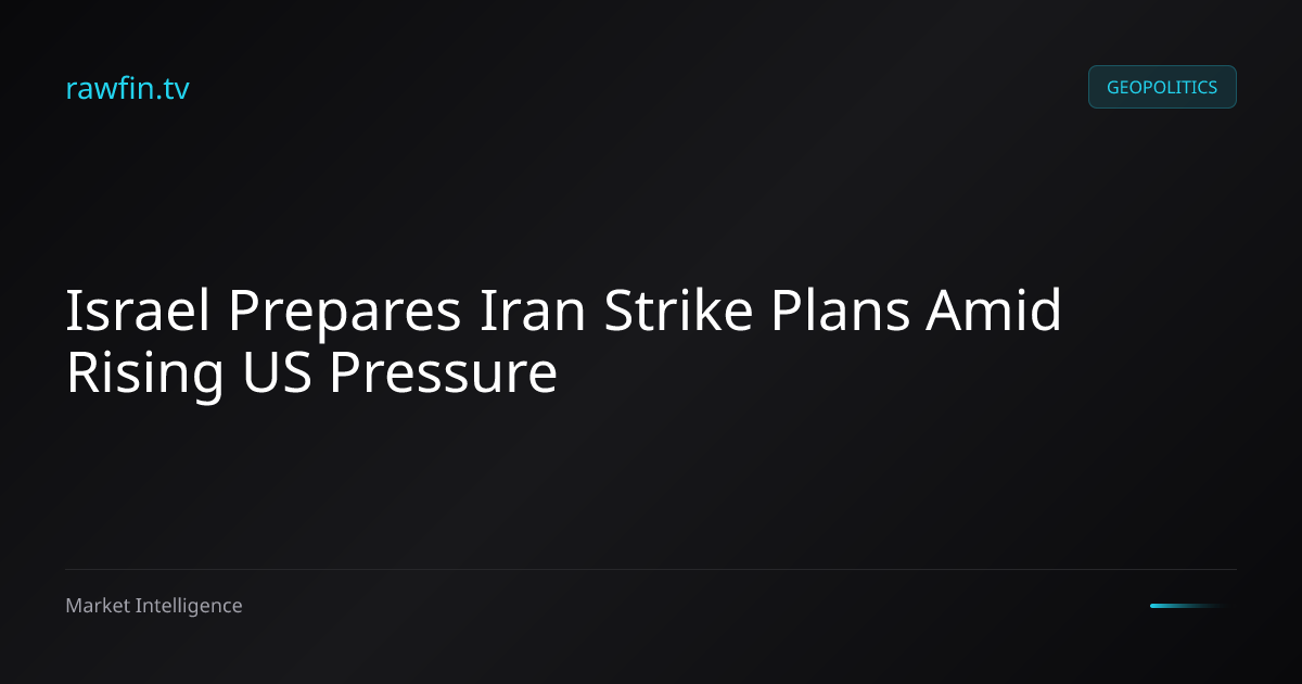 Israel Prepares Iran Strike Plans Amid Rising US Pressure
