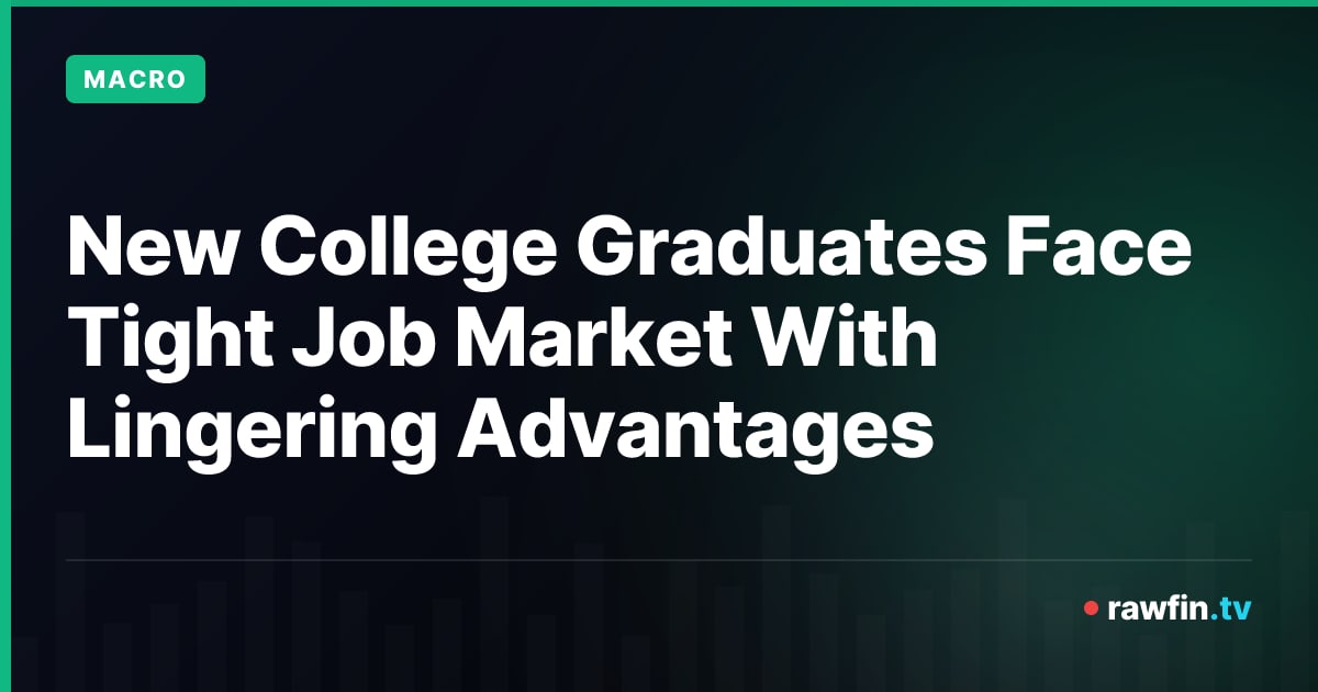 New College Graduates Face Tight Job Market With Lingering Advantages