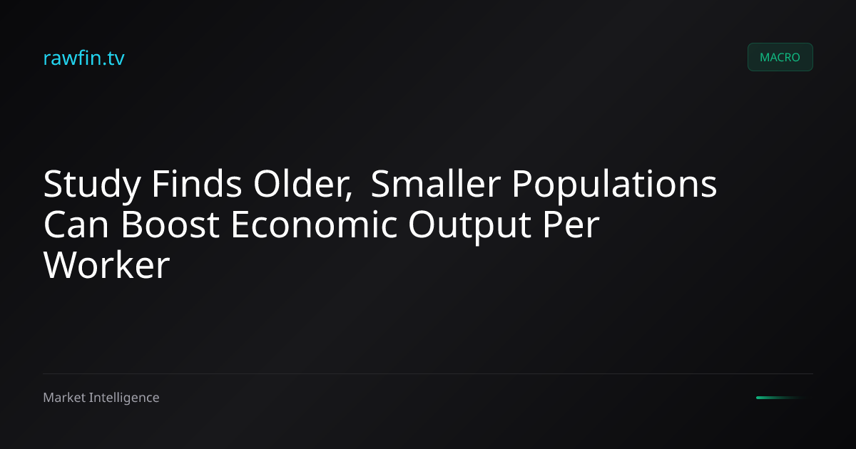 Study Finds Older, Smaller Populations Can Boost Economic Output Per Worker