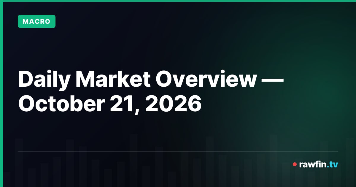 Daily Market Overview — October 21, 2026