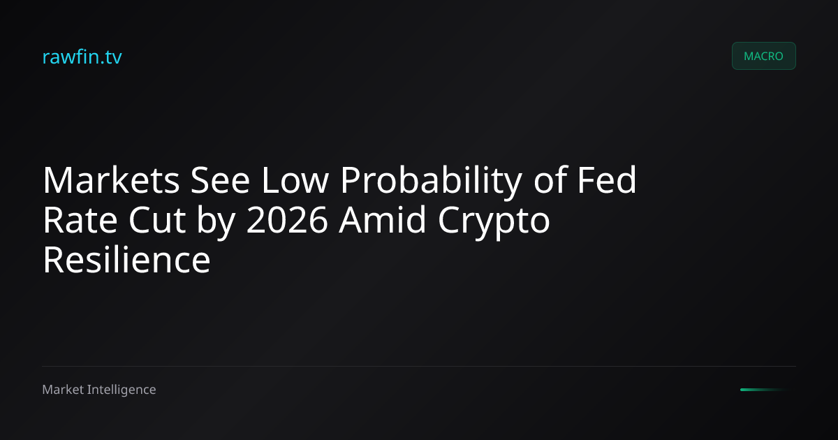 Markets See Low Probability of Fed Rate Cut by 2026 Amid Crypto Resilience