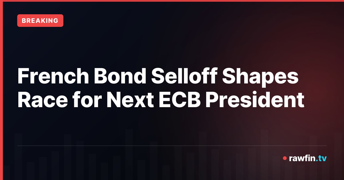 French Bond Selloff Shapes Race for Next ECB President