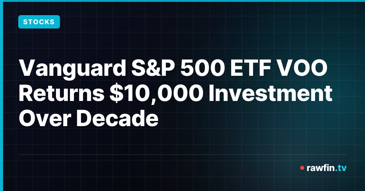 Vanguard S&P 500 ETF VOO Returns $10,000 Investment Over Decade