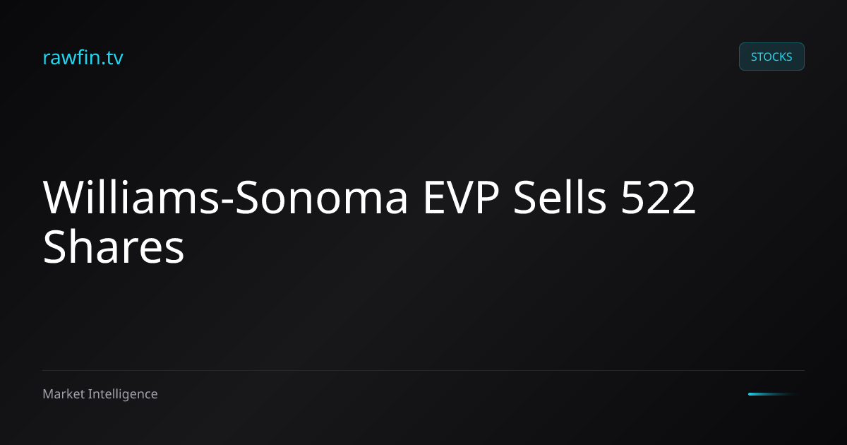 Williams-Sonoma EVP Sells 522 Shares