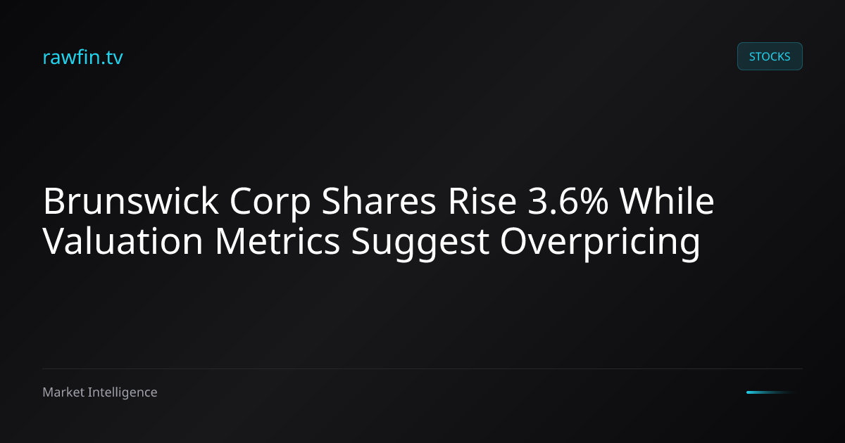 Brunswick Corp Shares Rise 3.6% While Valuation Metrics Suggest Overpricing