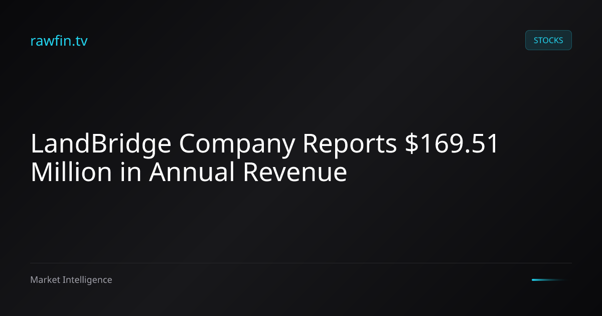 LandBridge Company Reports $169.51 Million in Annual Revenue
