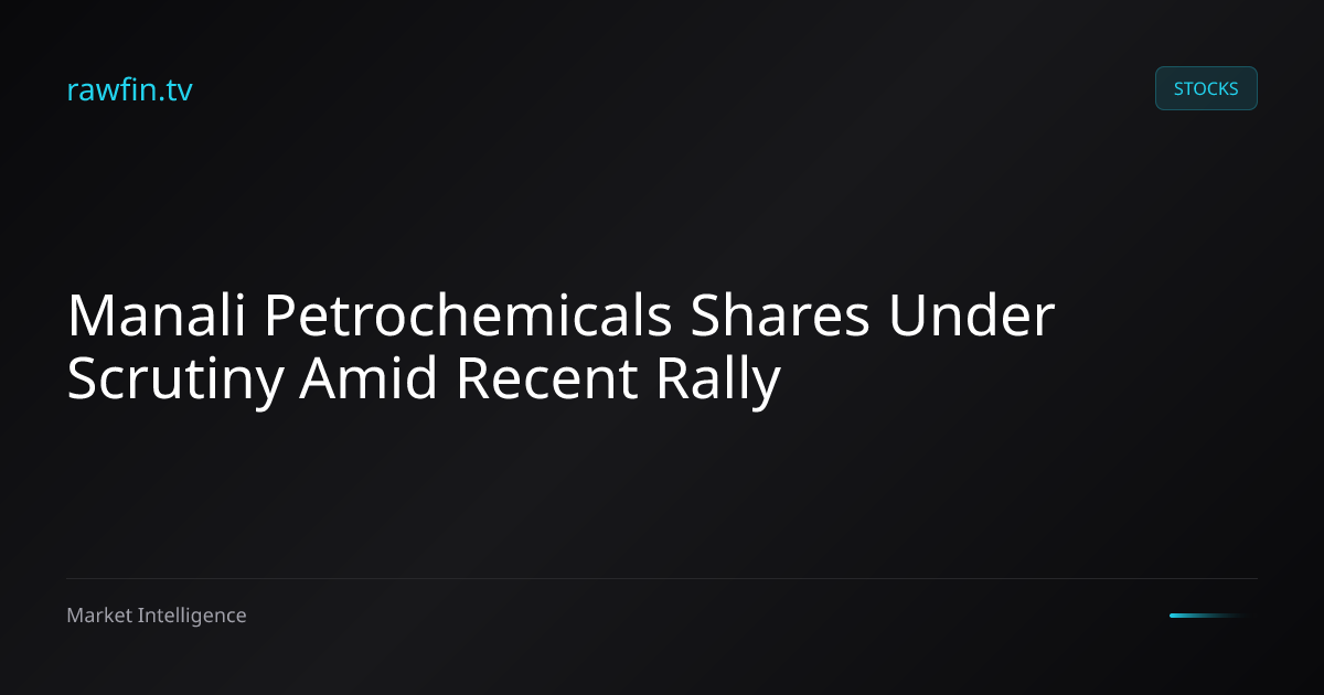 Manali Petrochemicals Shares Under Scrutiny Amid Recent Rally
