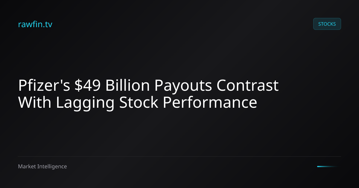 Pfizer's $49 Billion Payouts Contrast With Lagging Stock Performance