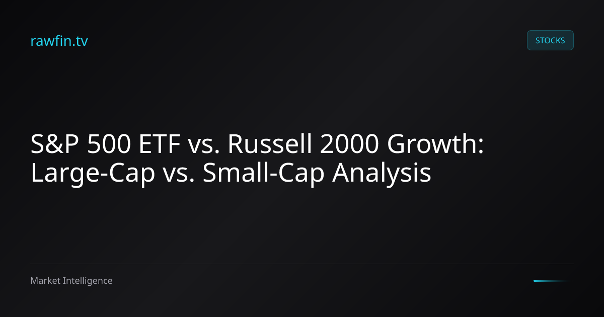 S&P 500 ETF vs. Russell 2000 Growth: Large-Cap vs. Small-Cap Analysis