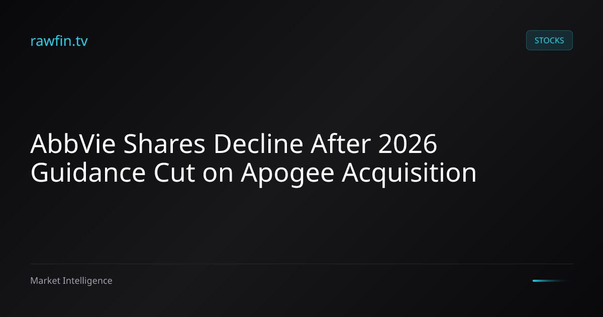AbbVie Shares Decline After 2026 Guidance Cut on Apogee Acquisition