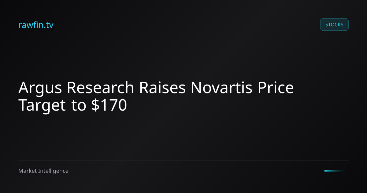 Argus Research Raises Novartis Price Target to $170