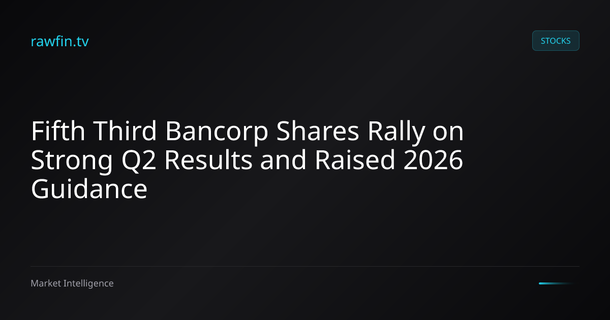Fifth Third Bancorp Shares Rally on Strong Q2 Results and Raised 2026 Guidance