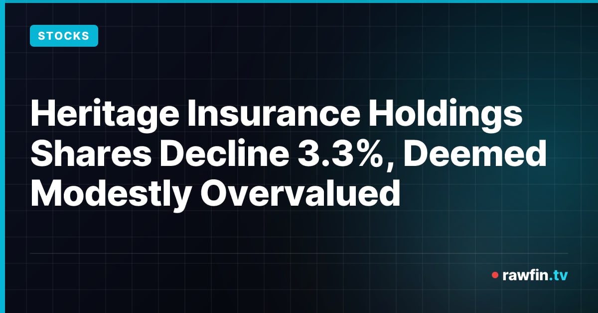 Heritage Insurance Holdings Shares Decline 3.3%, Deemed Modestly Overvalued