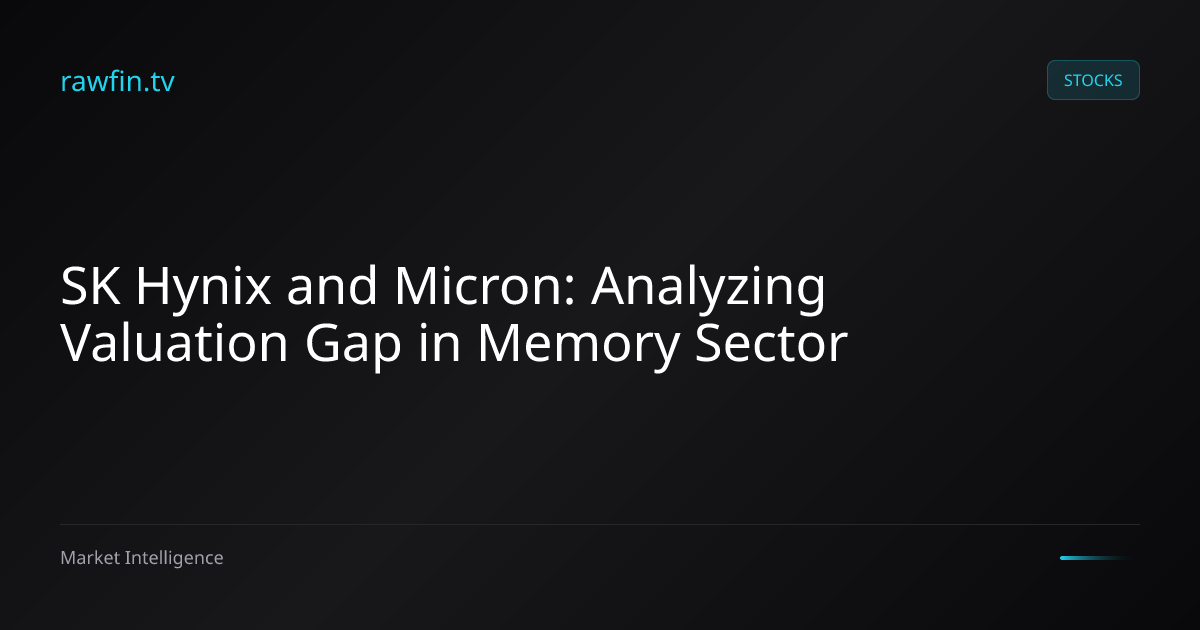 SK Hynix and Micron: Analyzing Valuation Gap in Memory Sector