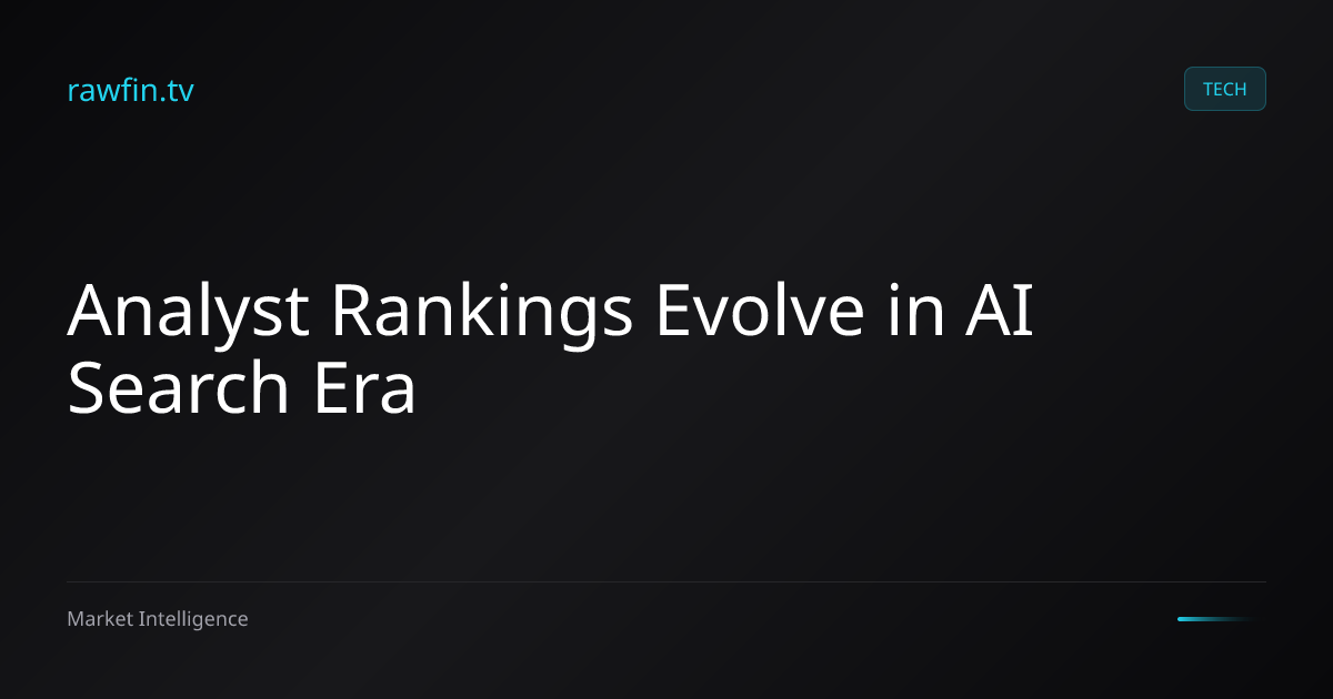 Analyst Rankings Evolve in AI Search Era