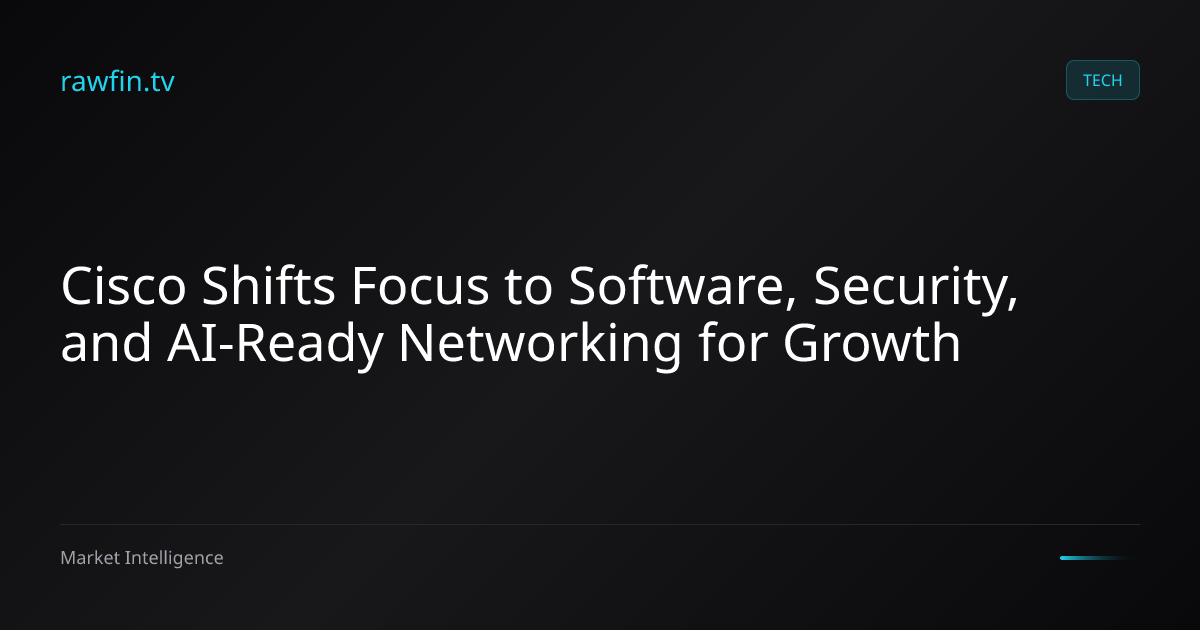 Cisco Shifts Focus to Software, Security, and AI-Ready Networking for Growth