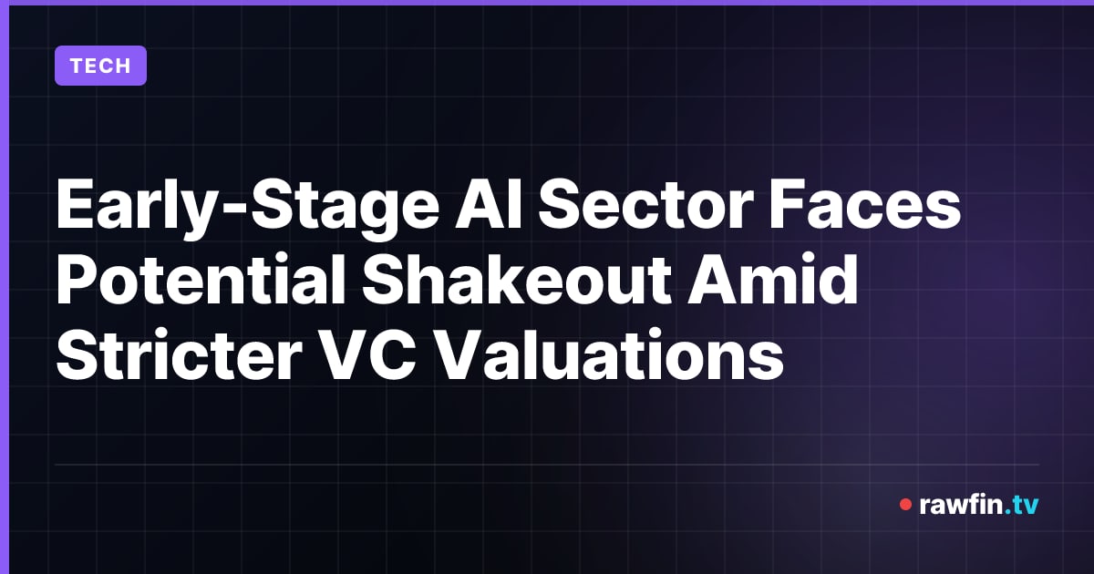 Early-Stage AI Sector Faces Potential Shakeout Amid Stricter VC Valuations